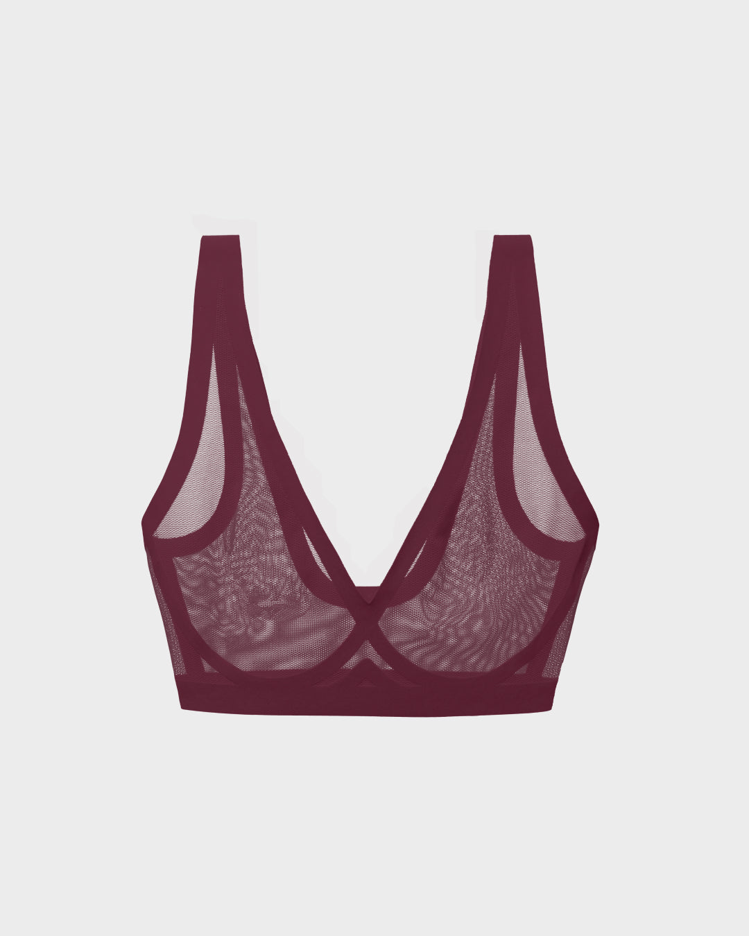 Sheer Bralette in Grape Wine