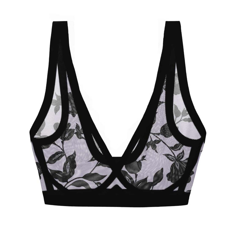 Onyx Mesh Bralette