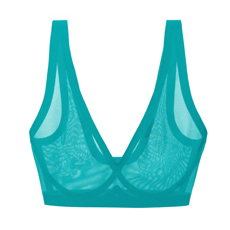 Peacock Mesh Bralette