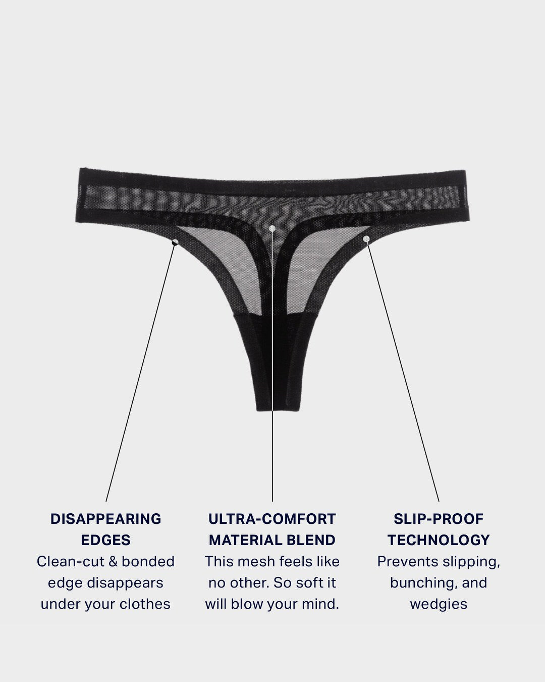 Caribbean Sea Mesh Thong