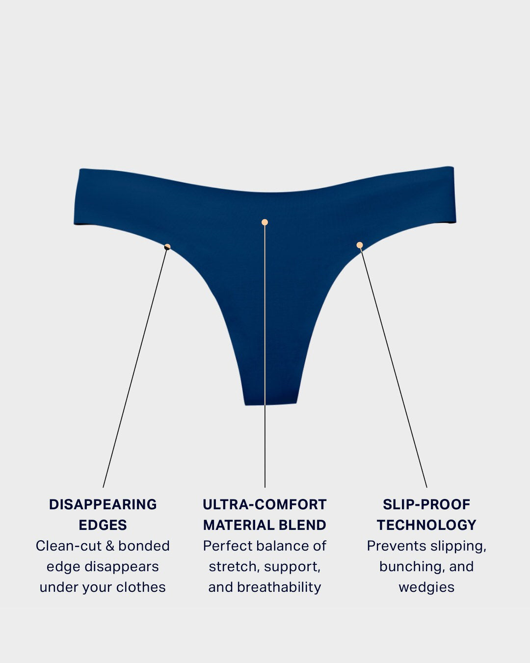 Castor Grey Thong