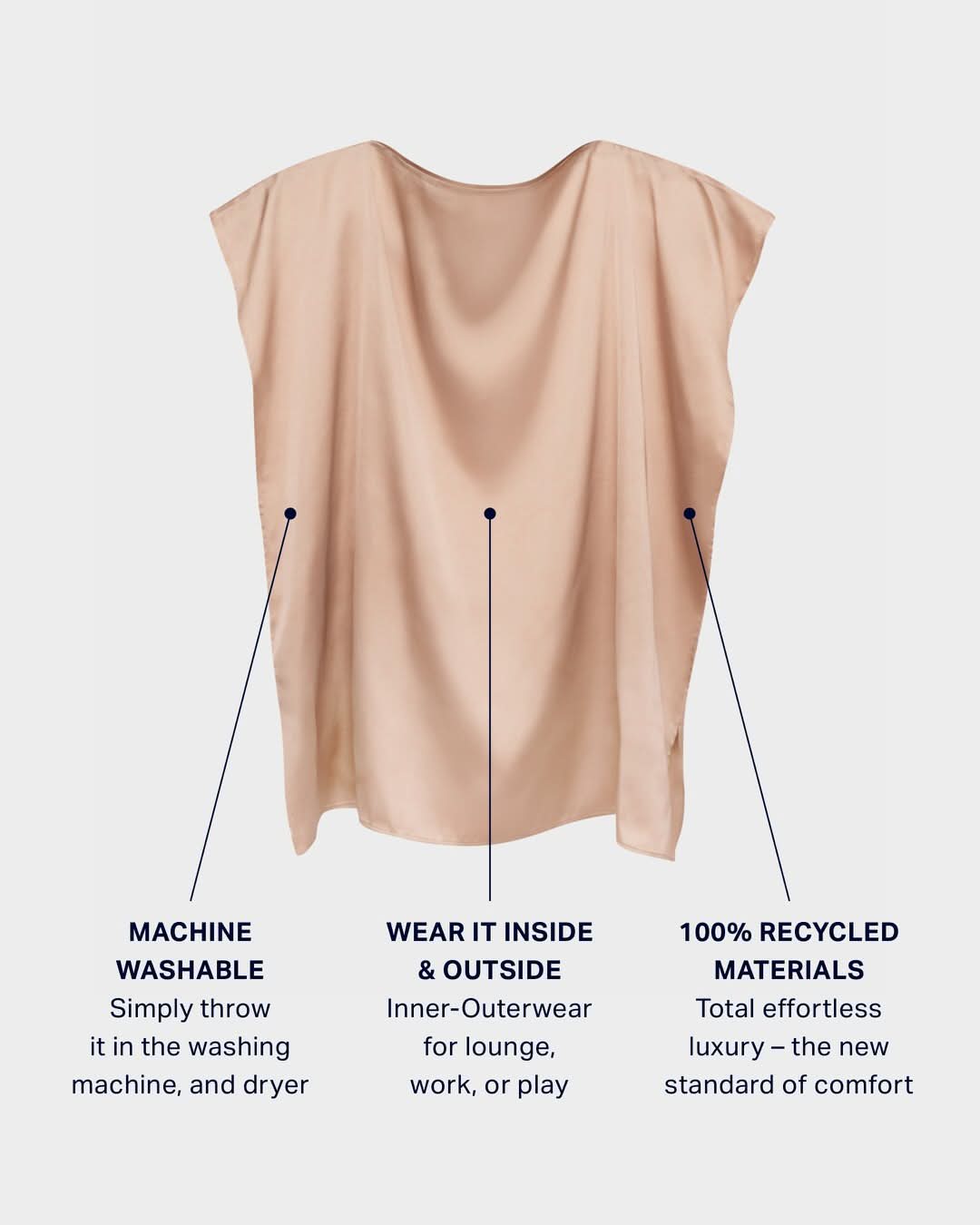 Ocean Depths Eco Silk Blouse