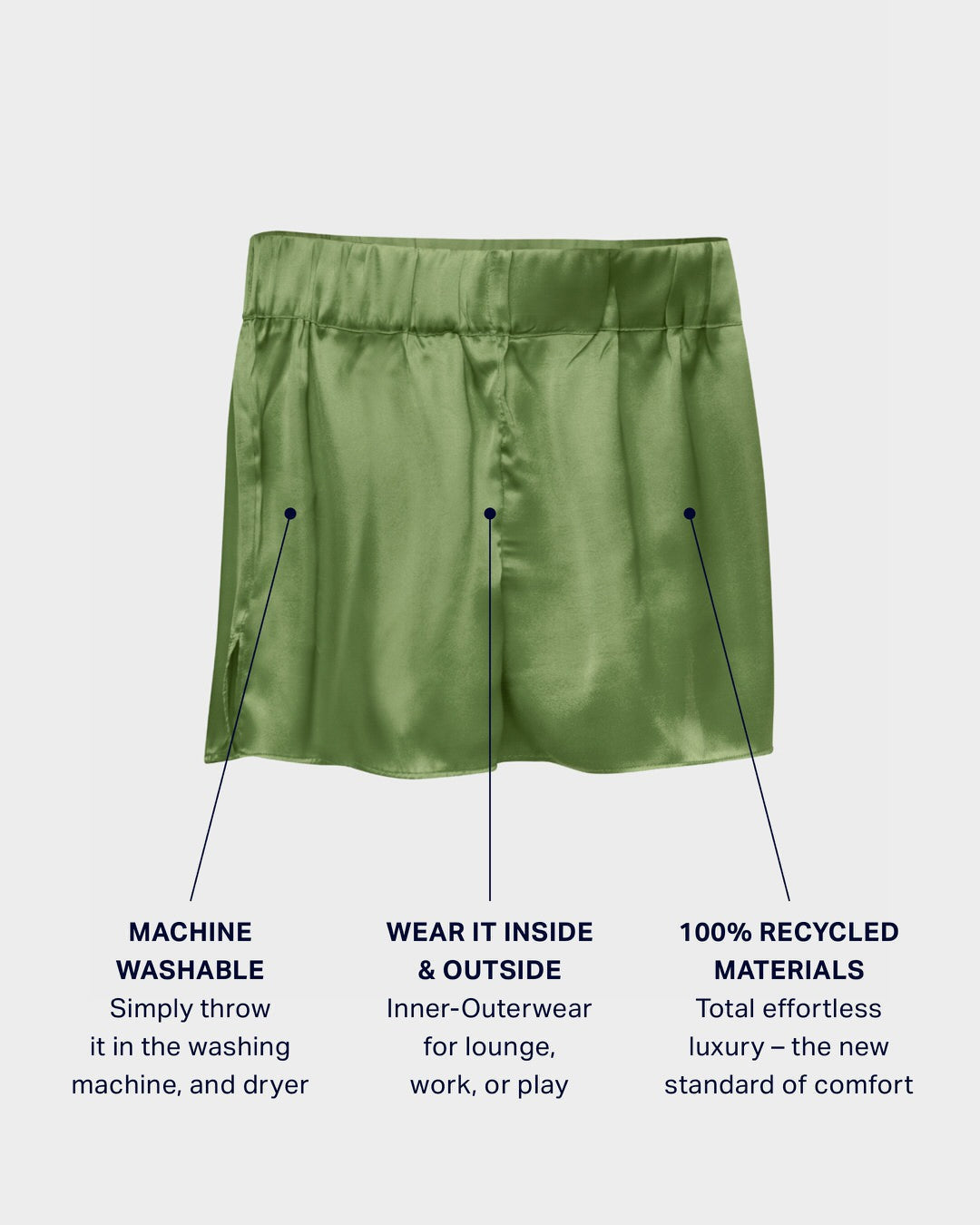 Castle Wall Eco Silk Shorts