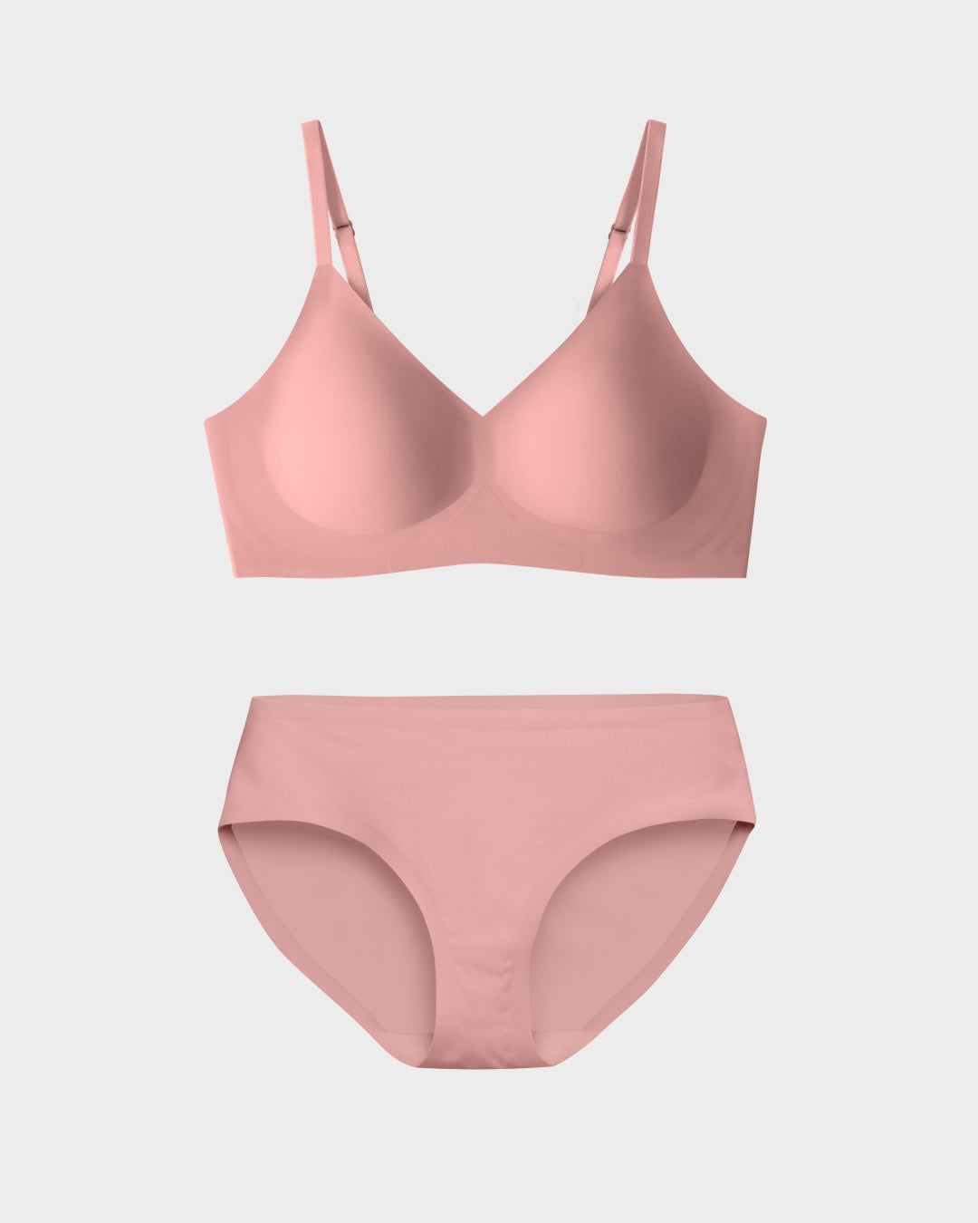 EBY Relief Bra ash rose and brief Set