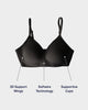 Black Relief Bra