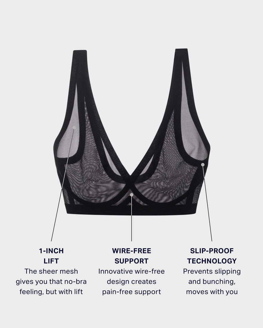 Bralette Bundle Black Sheer and Black
