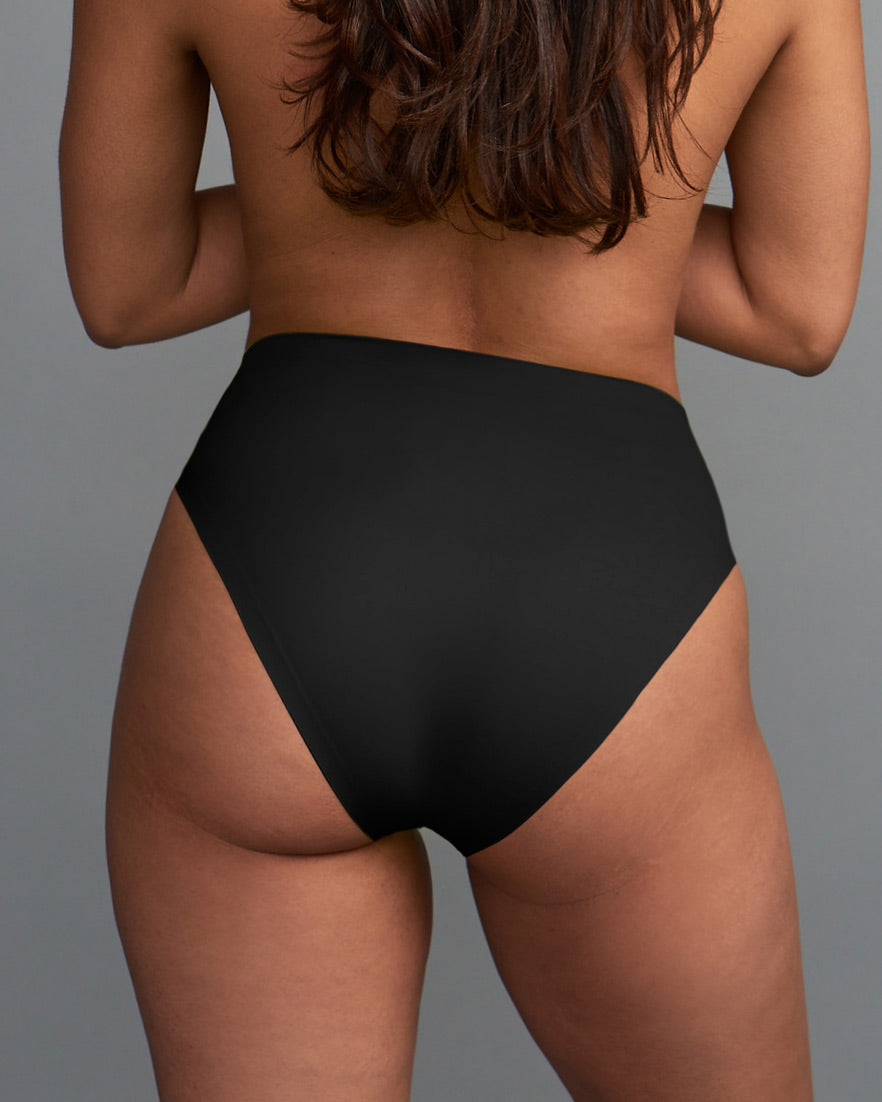 Black High Cut High Waisted