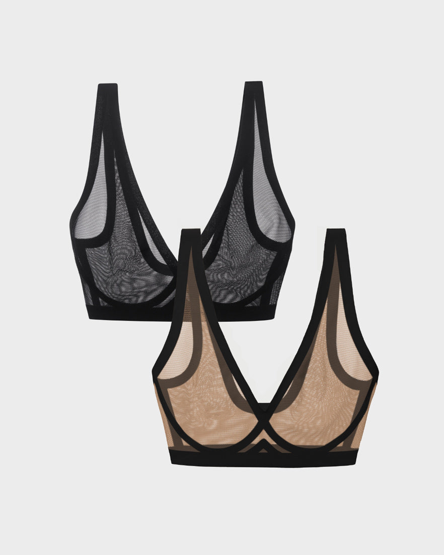 Margaux and Black Sheer Bralette Bundle