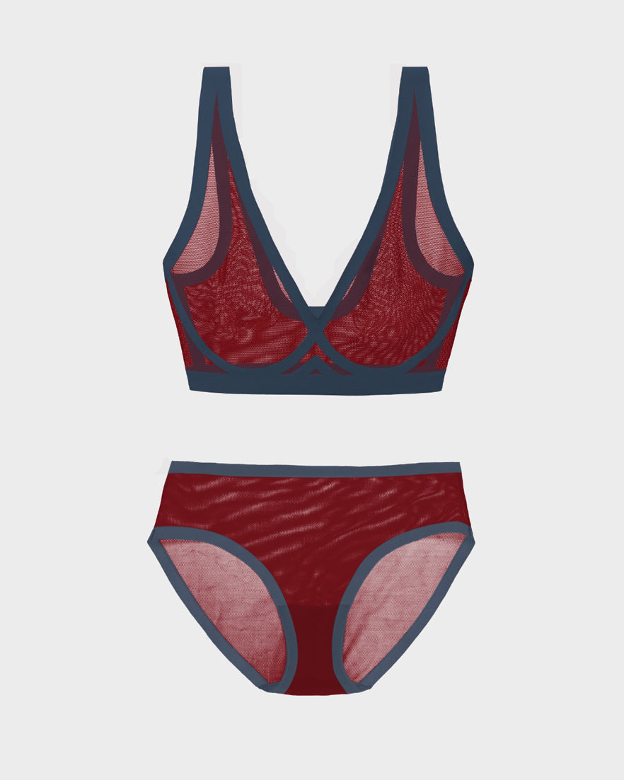 Cabernet Sheer Set