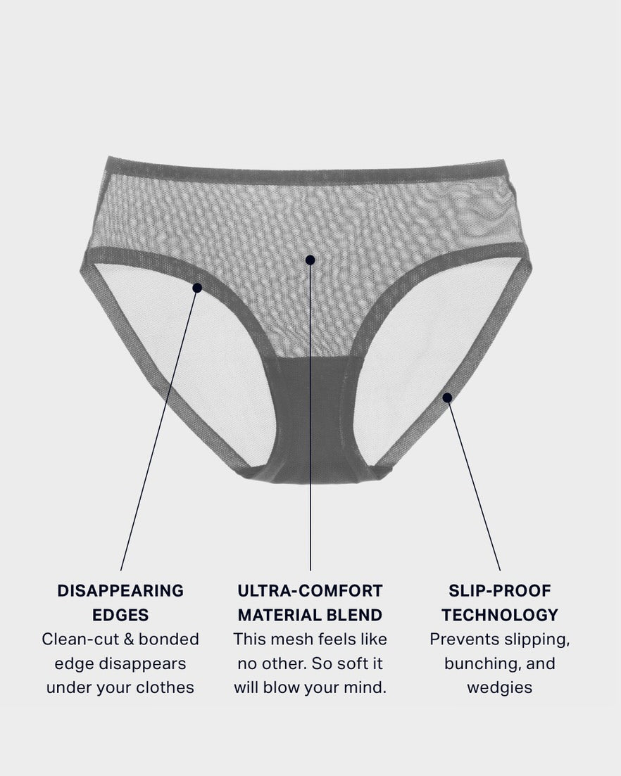 Castor Grey Mesh Brief