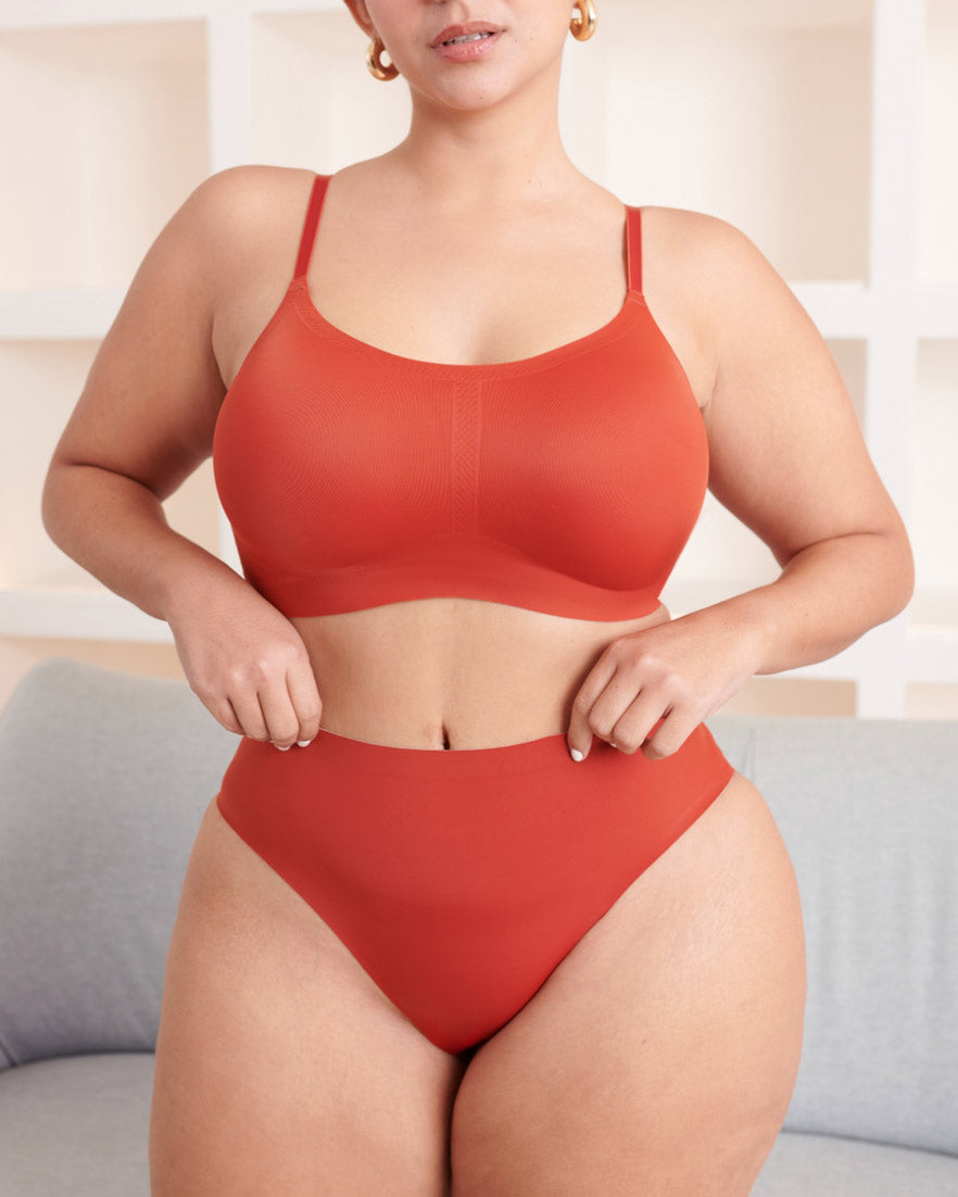 Claret High Cut Highwaisted
