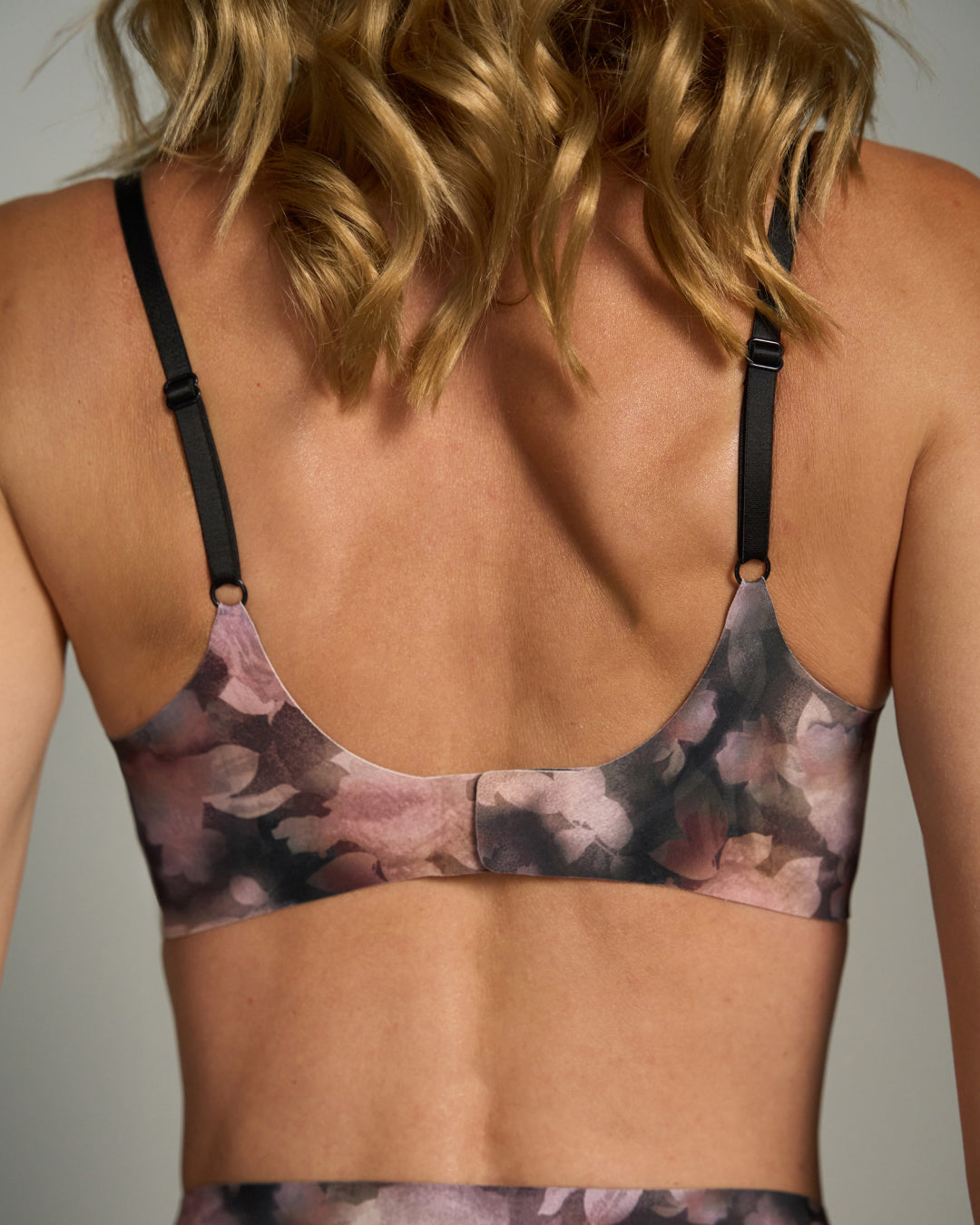 duskwild patterned relief bra on a neutral background