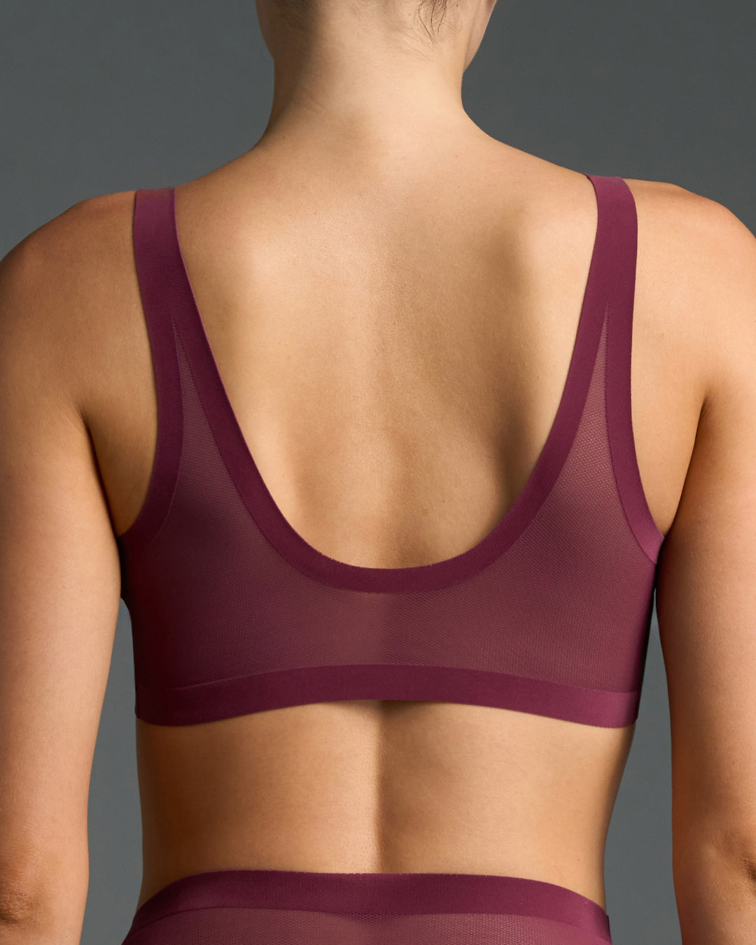 Grape Wine Sheer Bra Set