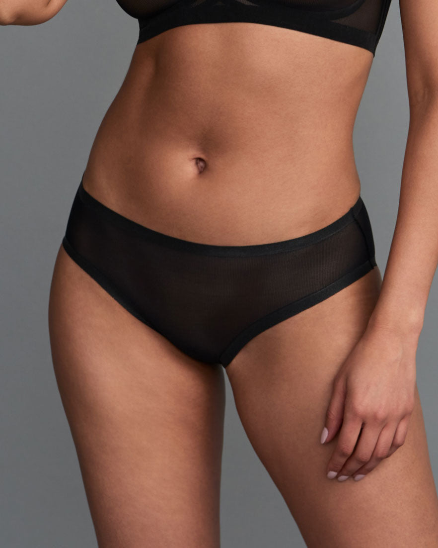 Hyper Pink Mesh Brief