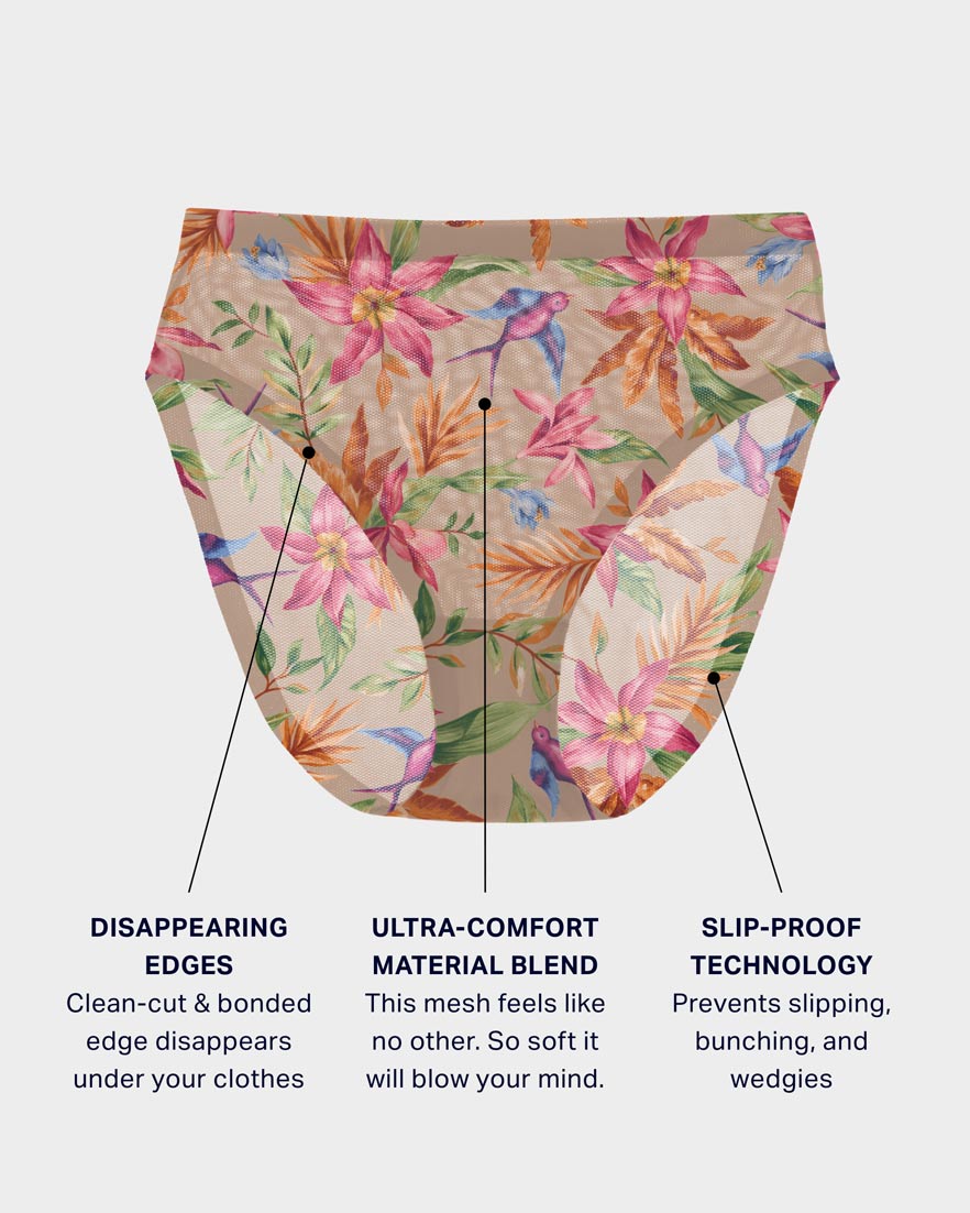 Kiki Mesh High Cut High Waisted