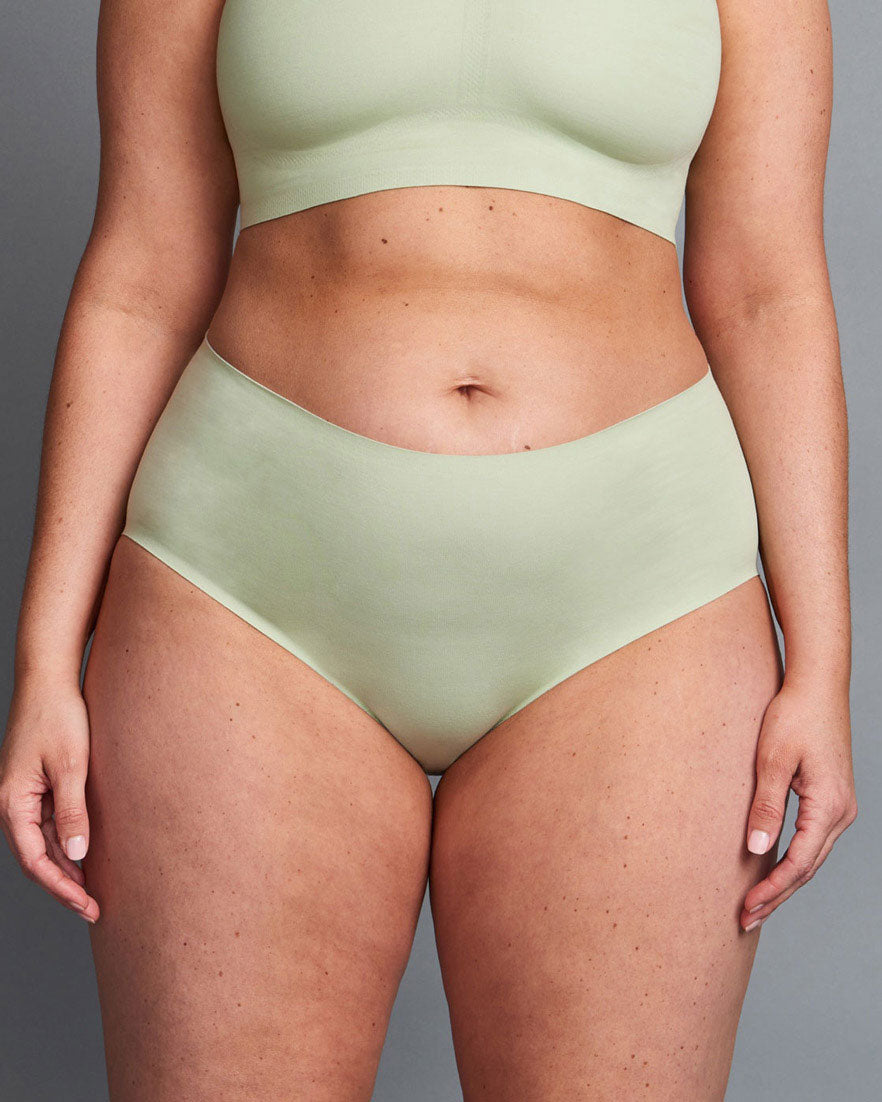 Laurel Green Cotton Brief