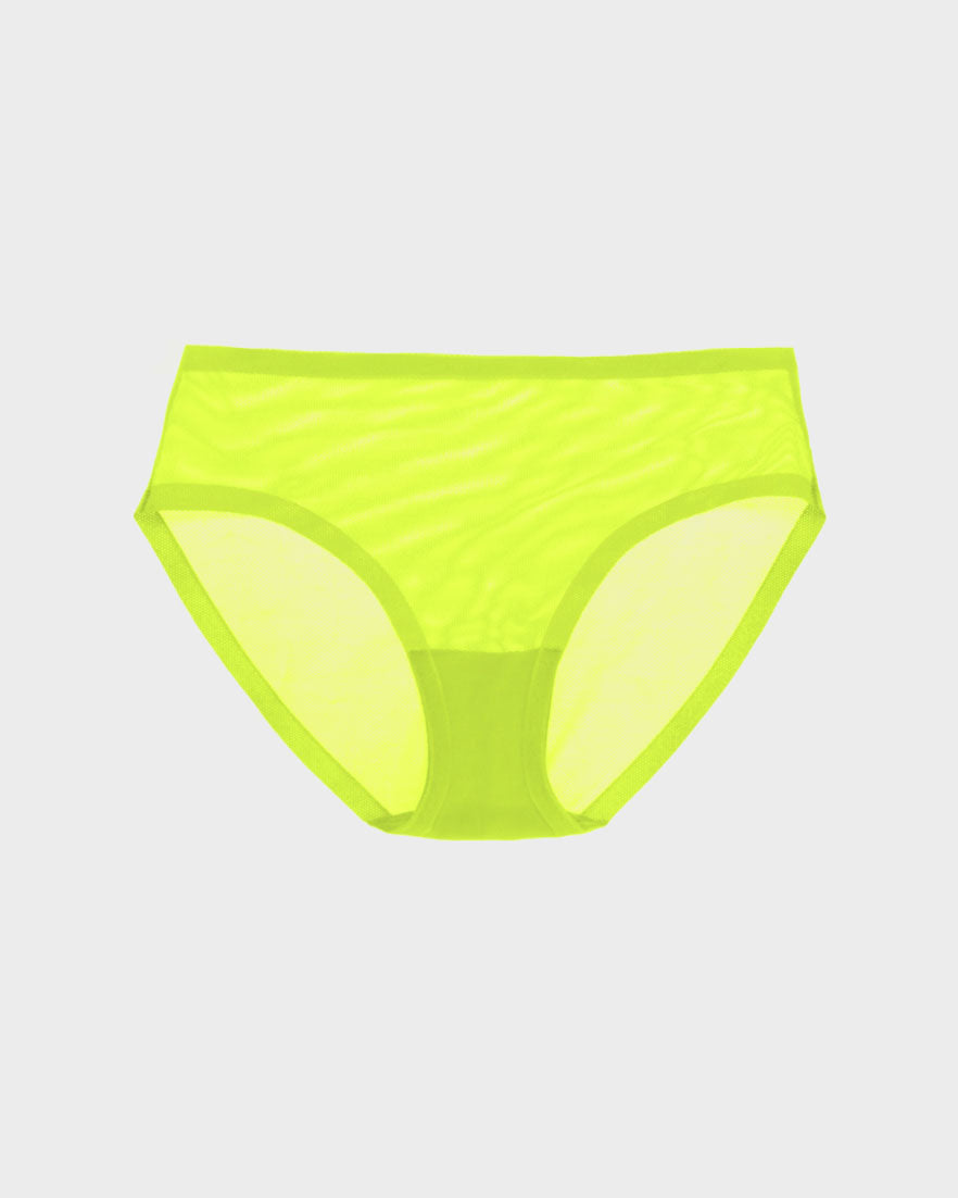 Lime Punch Mesh Brief