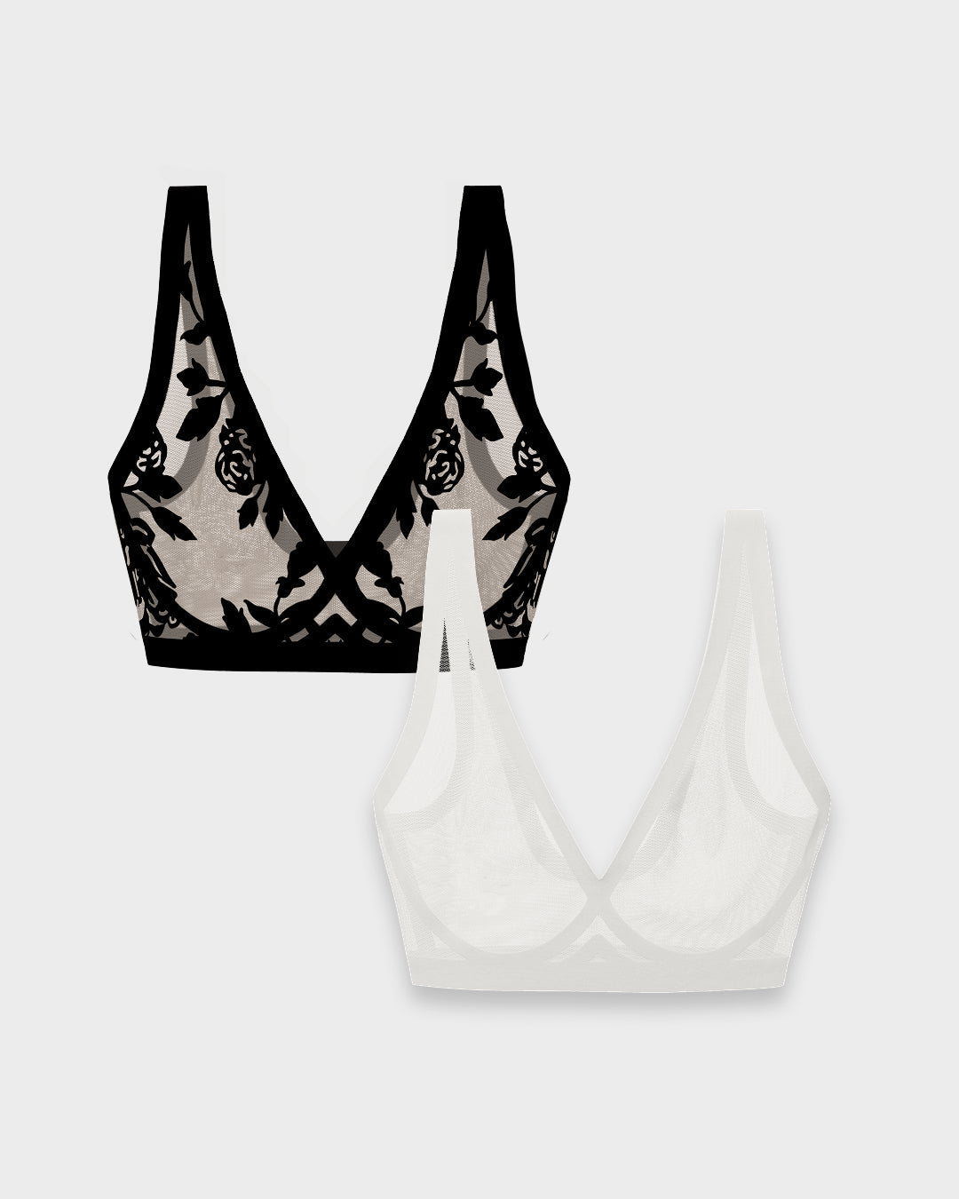 Pearl and Madam Noir Sheer Bra Bundle