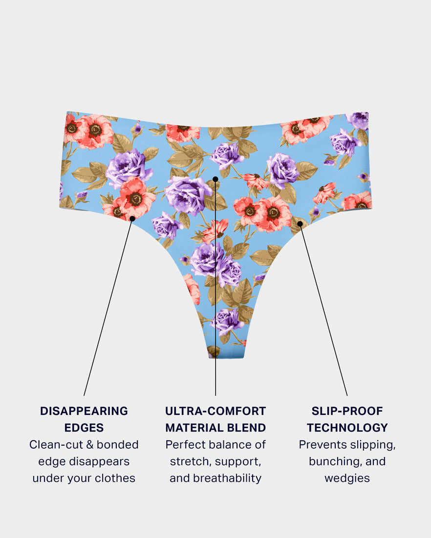 Majestic Bloom Highwaisted Thong