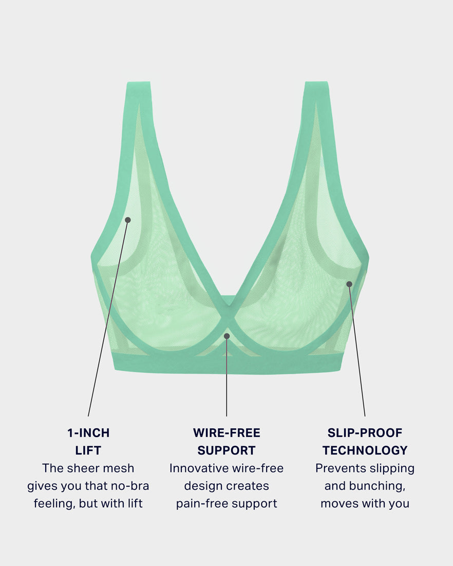 Mint Mesh Bralette