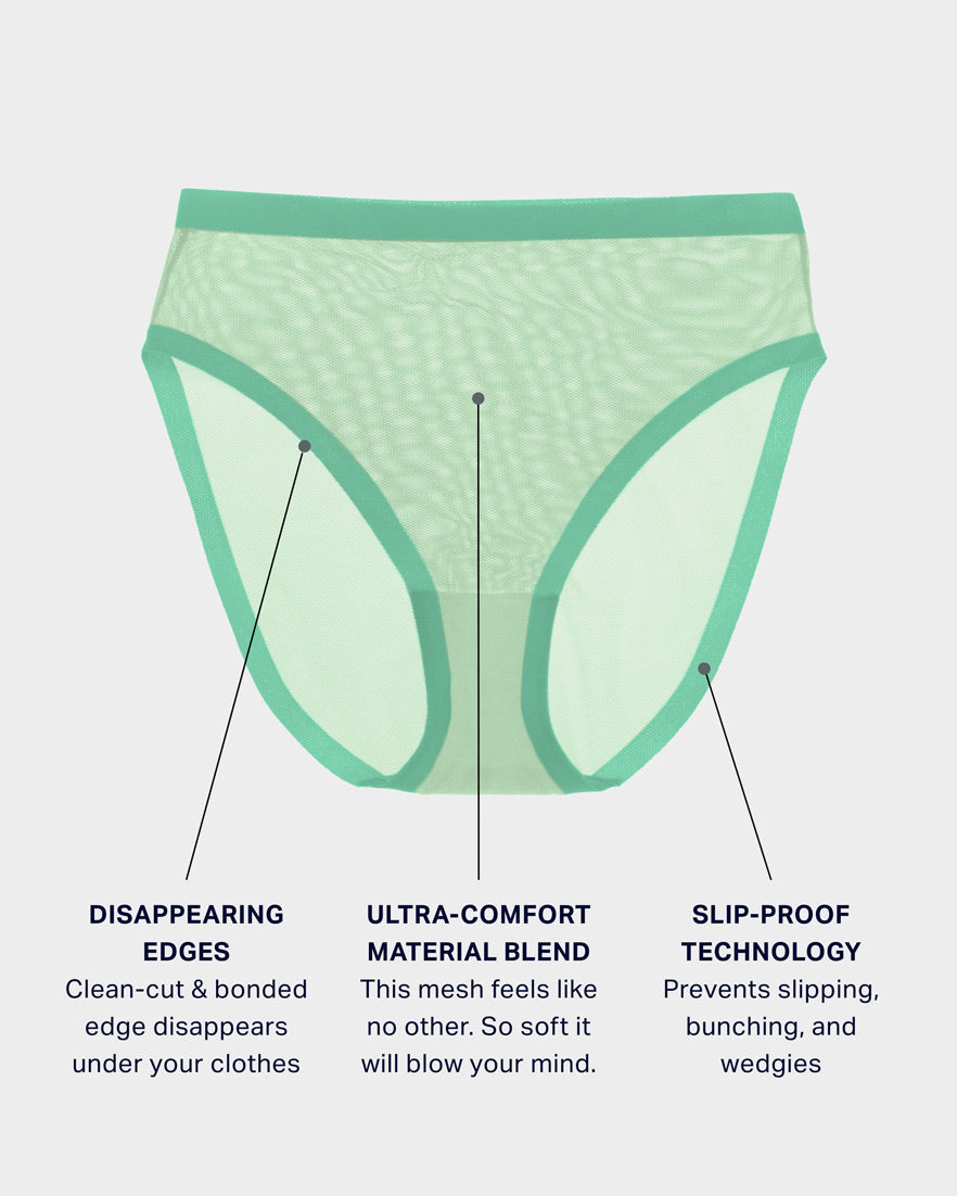 Mint Mesh High Cut Highwaisted