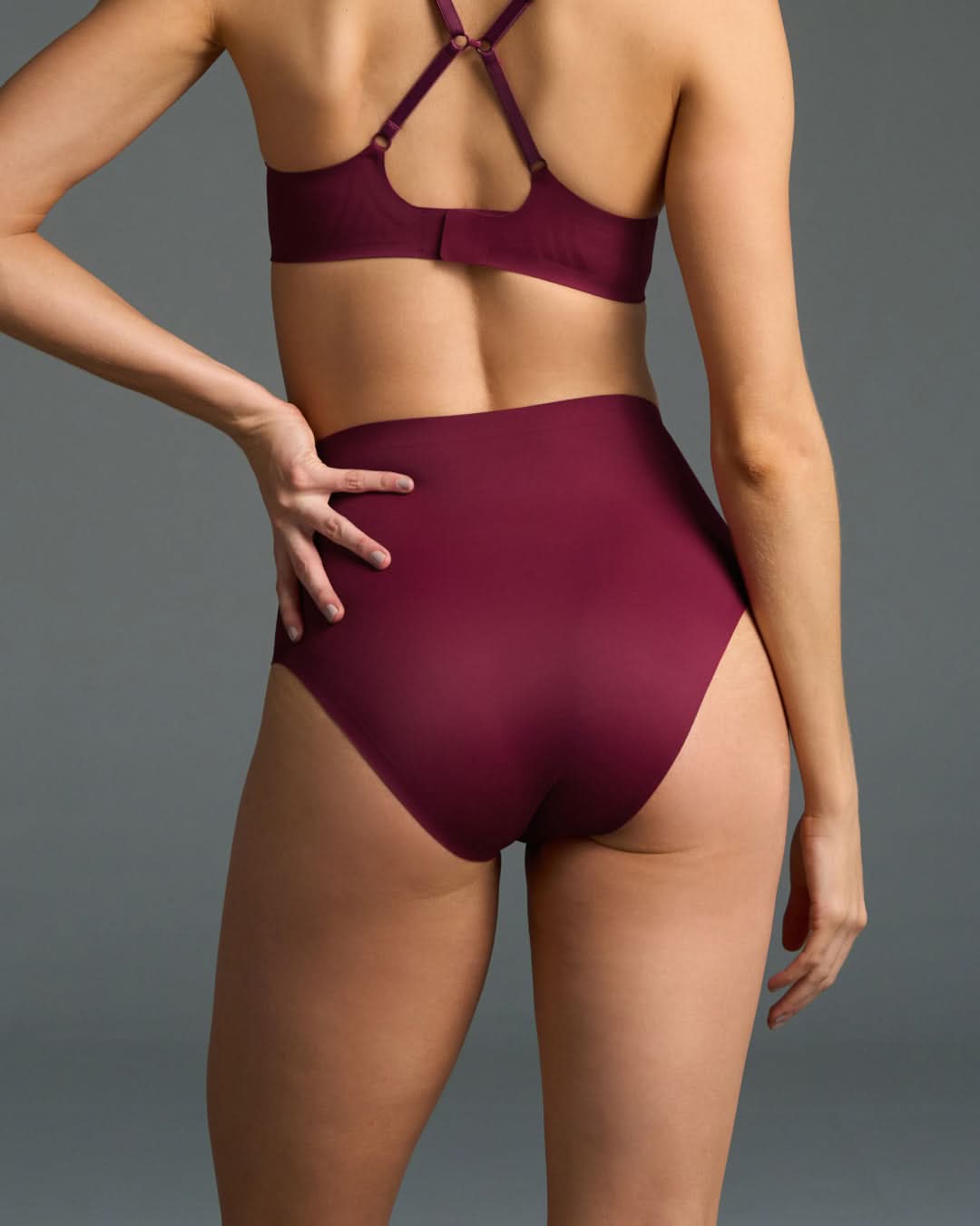Red Plum High Waisted