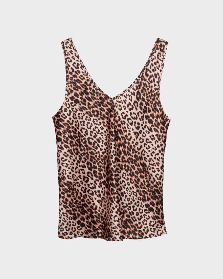 Spotted Panther Eco Silk Tank Top