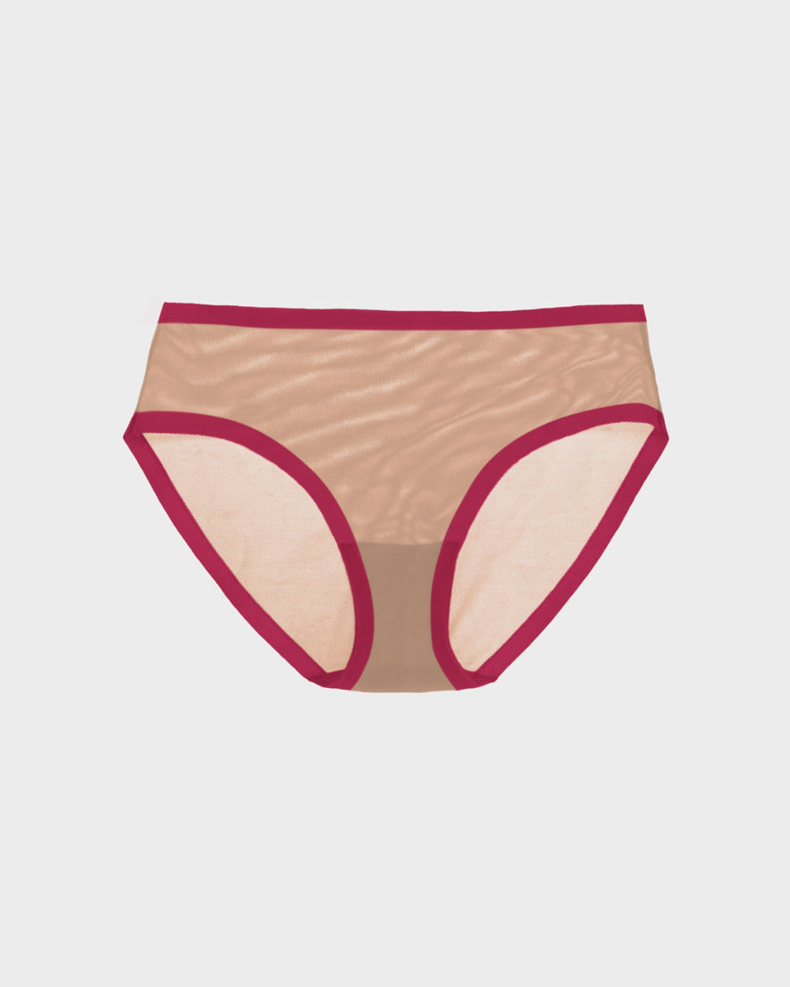 Taupe Mesh Brief