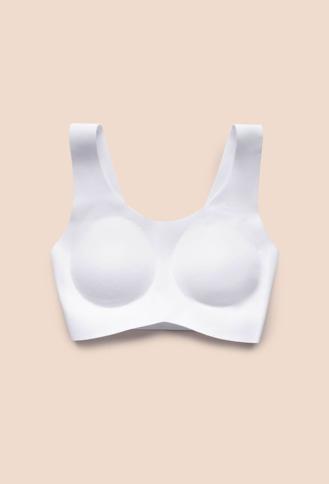 EBY Seamless White Cotton Bralette