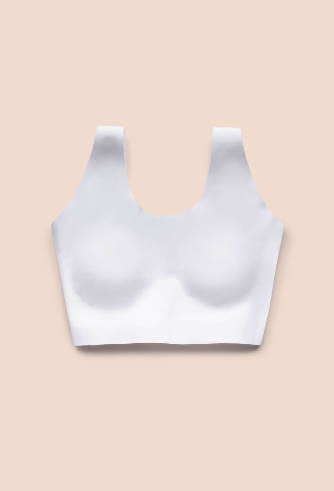 EBY Seamless White Cotton Bralette